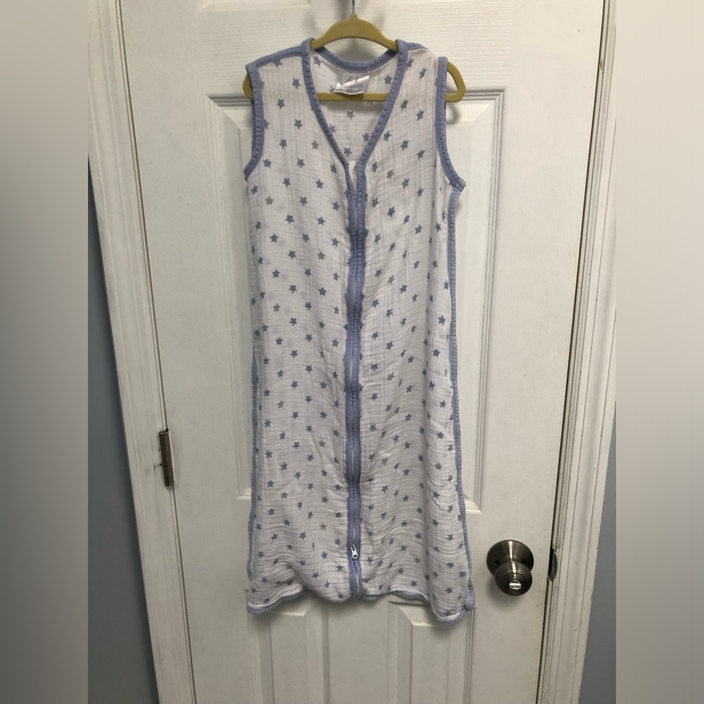 aden + anais Muslin Cotton Zip Baby Sleep Sack Stars Large 12-18 Months